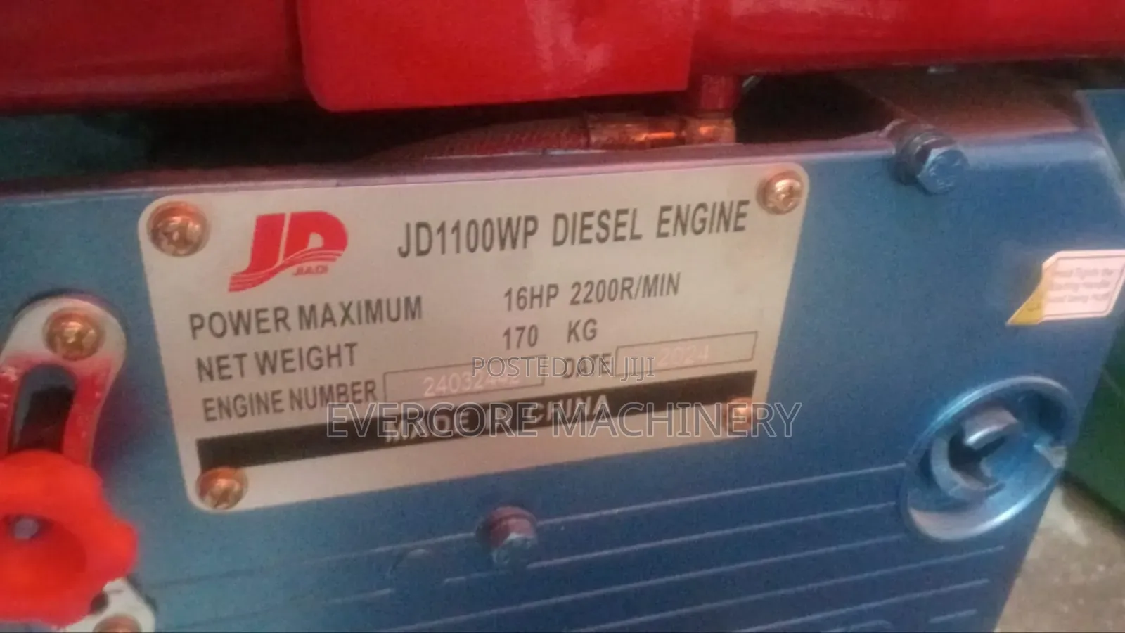 Jd 16horsepower Diesel Watercooled Engine Manual Starter.