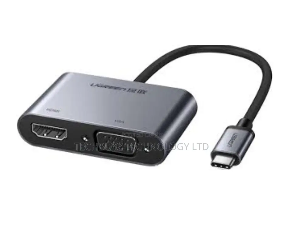 Ugreen Cm162 4 -in -1 Usb-c To Hdmi +Vga +Usb 3.0 Adapter With Pd(100w