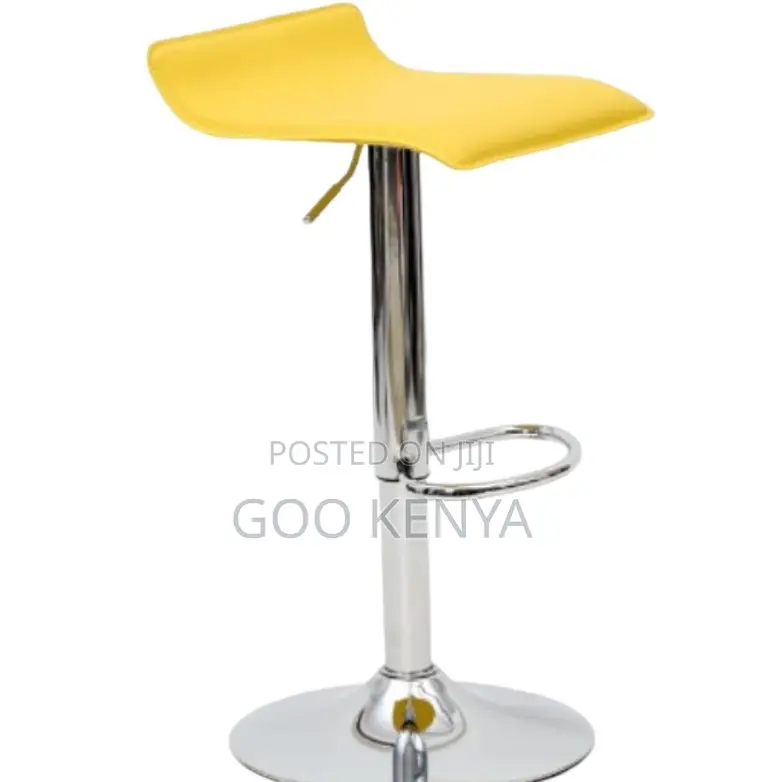 Home Bar Stool; Premium Swivel Lift Rolling High Stool With Footrest