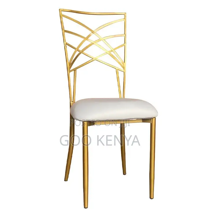 Home Chair; Designer Gold Event Chairs With Plush Cushions for Wedding