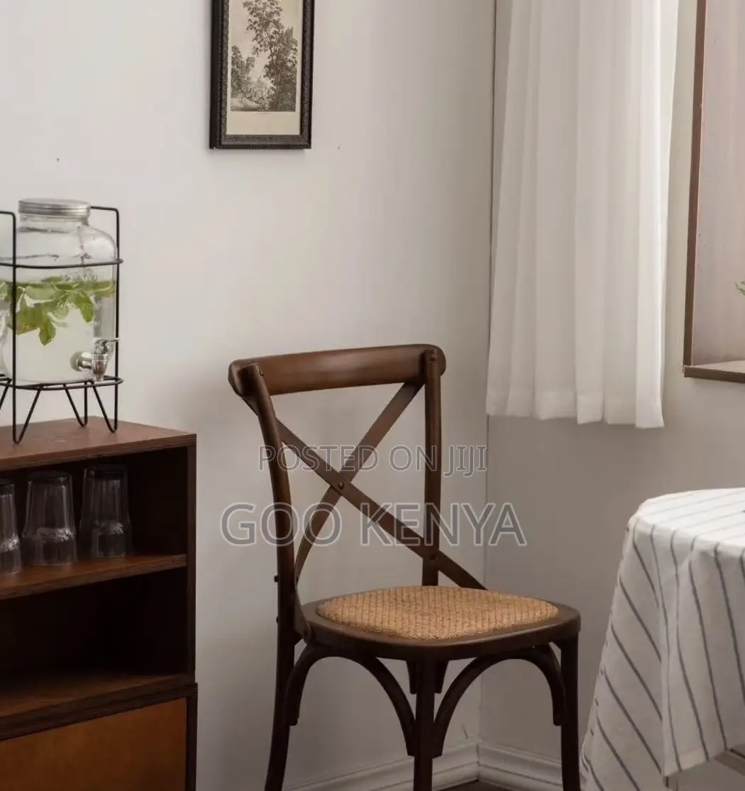 Home Chair; High-End Wood Crossback Banquet Chair for Outdoor/Indoor