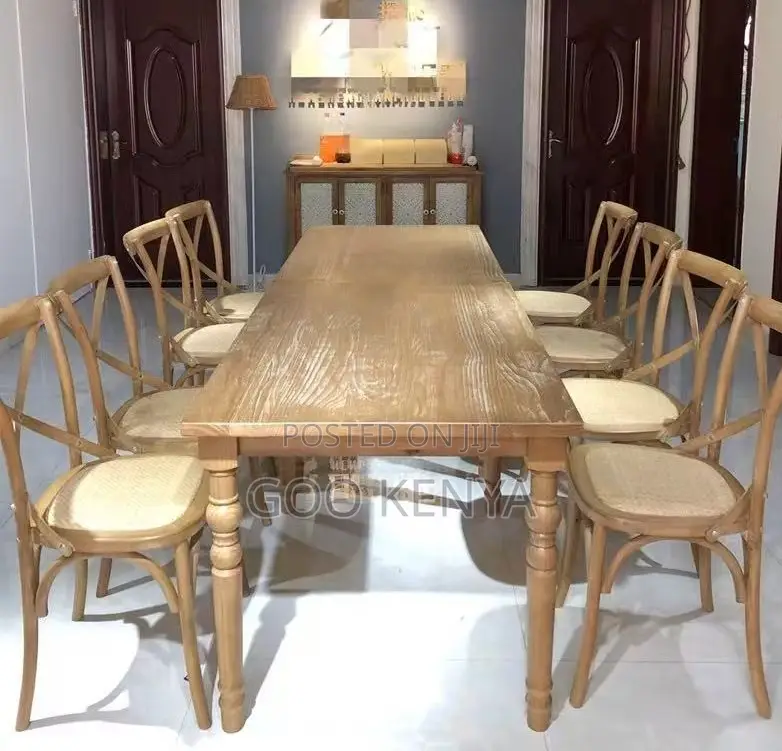 Home Chair; High-End Wood Crossback Banquet Chair for Outdoor/Indoor