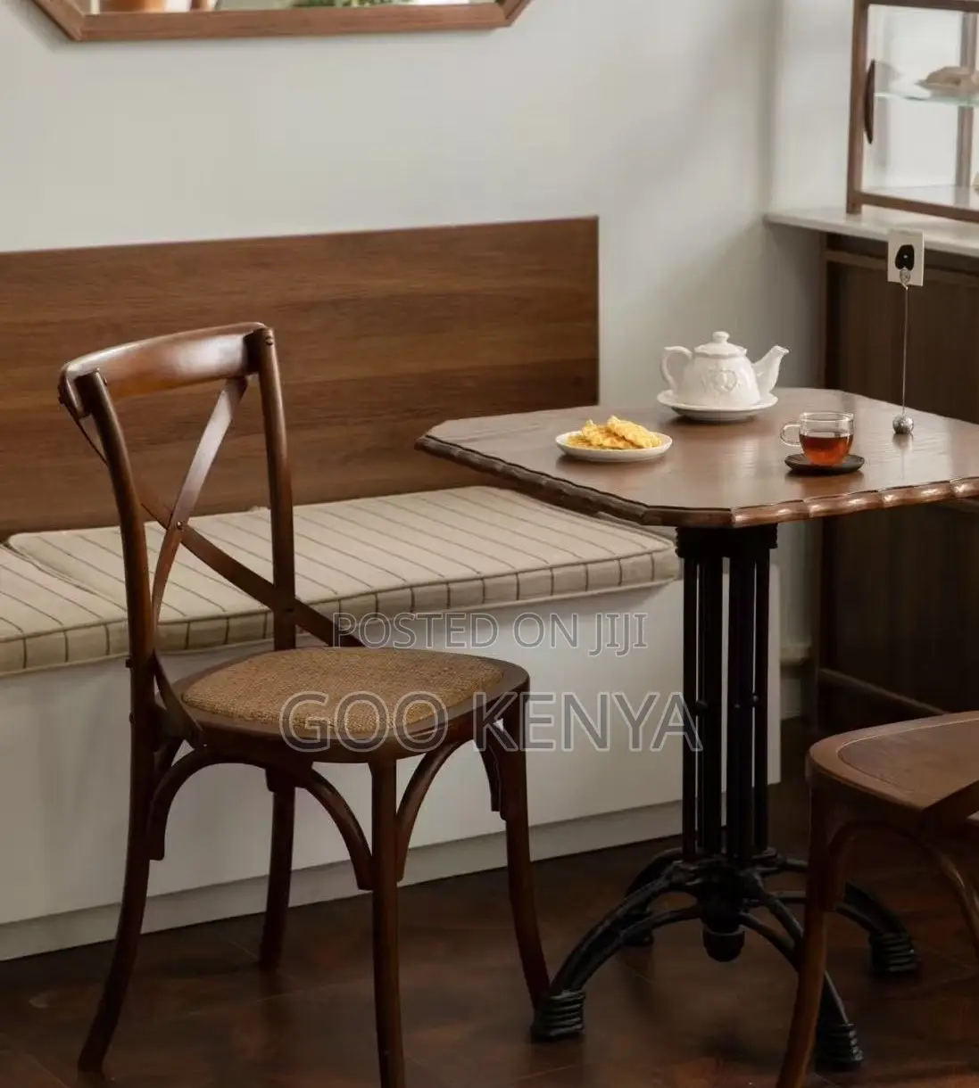 Home Chair; High-End Wood Crossback Banquet Chair for Outdoor/Indoor