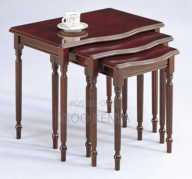 Home Table Set; Farmhouse Vintage Wooden Accent Table Set for Home