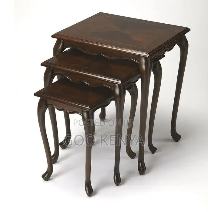 Home Table Set; Farmhouse Vintage Wooden Accent Table Set for Home