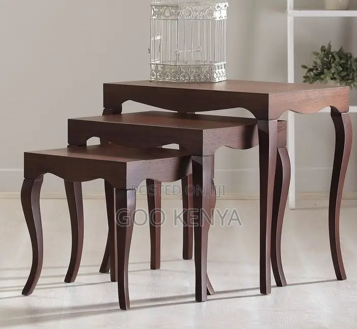Home Table Set; Farmhouse Vintage Wooden Accent Table Set for Home