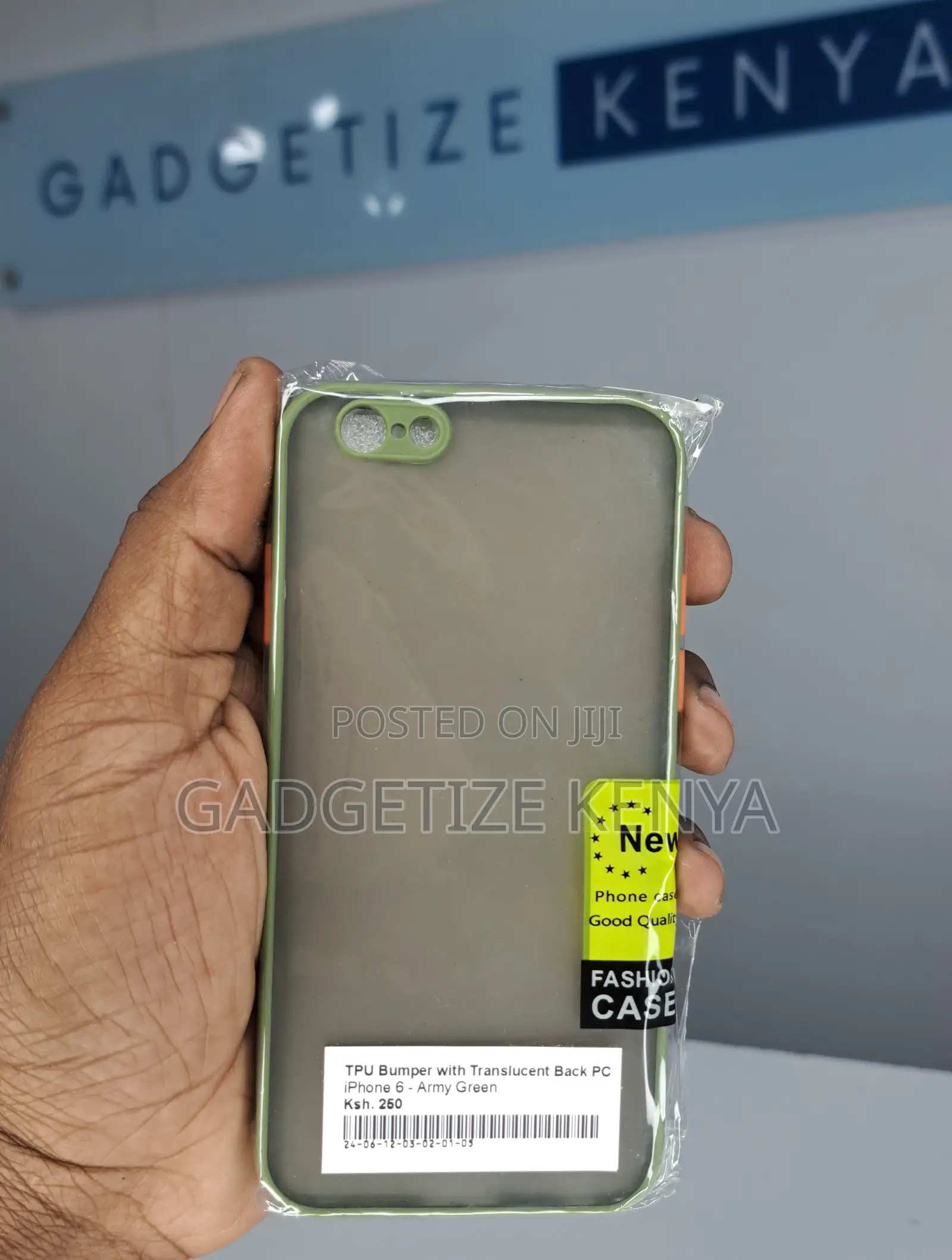 Phone Case Cover With Bumper and Translucent Back for iPhone 6; 6s