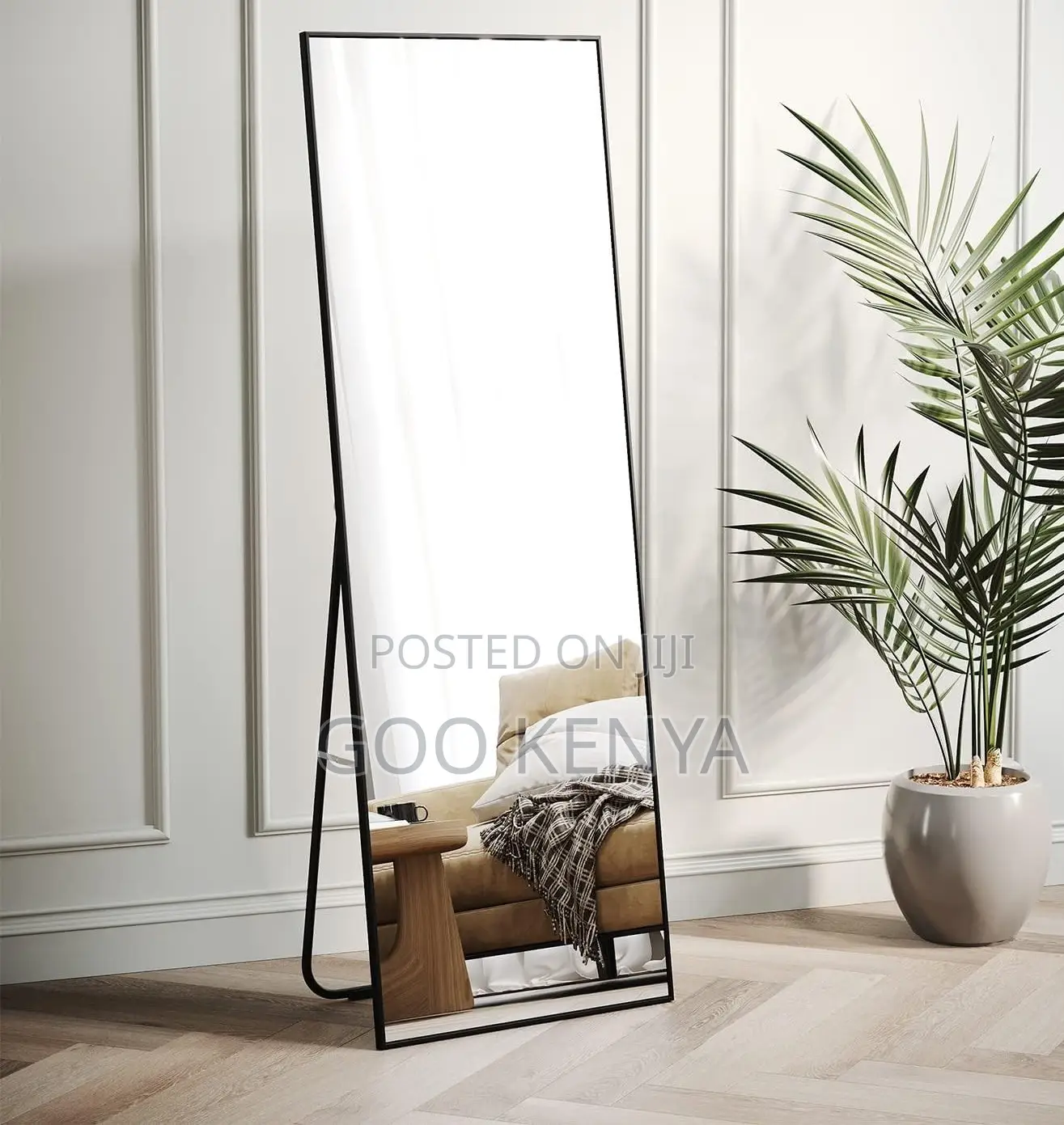 Home Mirror; Luxury Aluminium Frame Floor Mirror – Full Body View