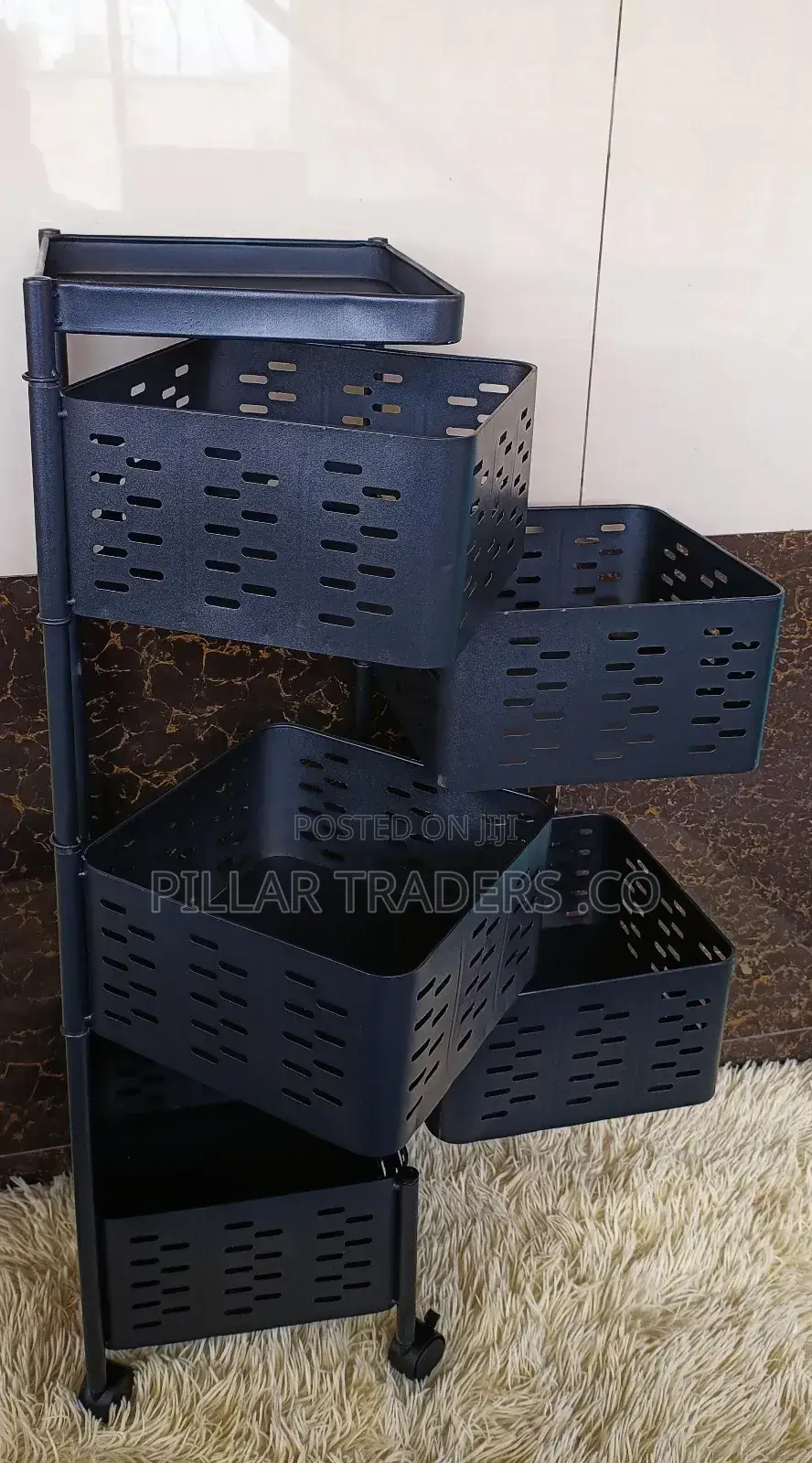 Rotating Square Kitchen Rack