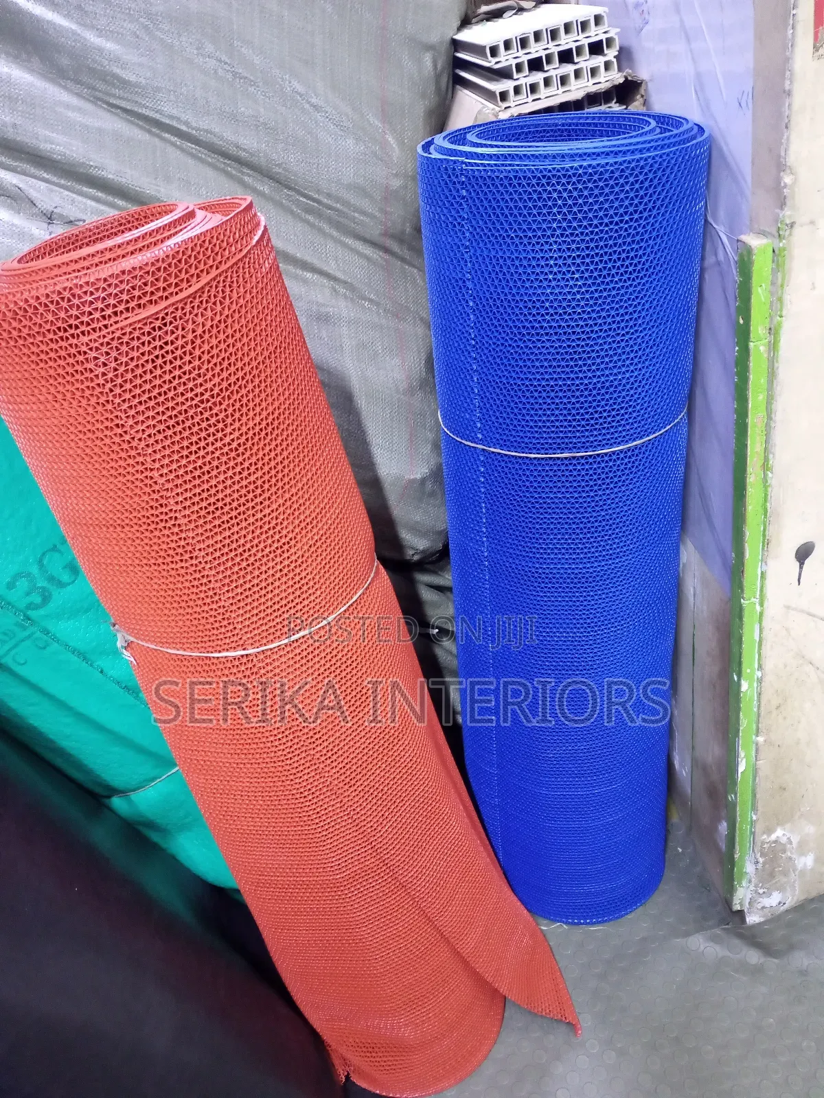 Perforated Rubber PVC Anti Slippery Mats Environmental Friendly