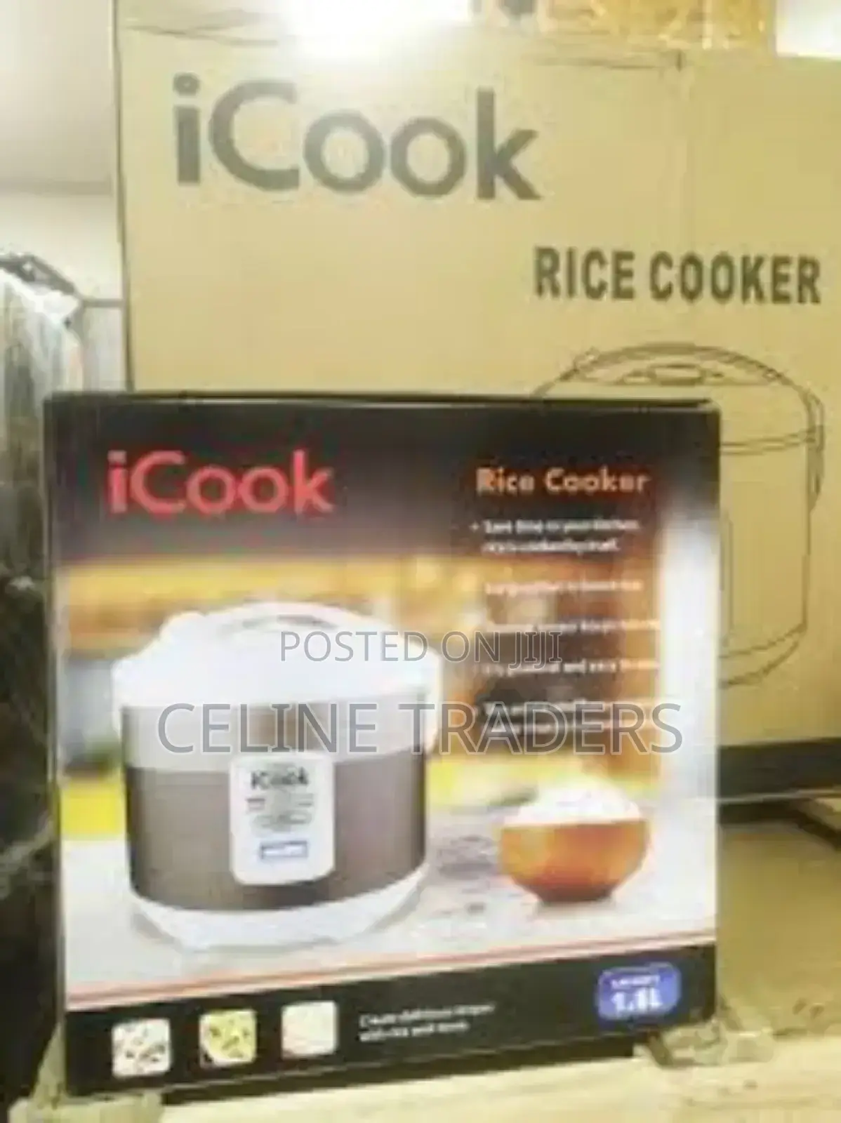 Icook 1.8l Electric Non-Stick Rice Cooker With Non-Stick Removable Pot
