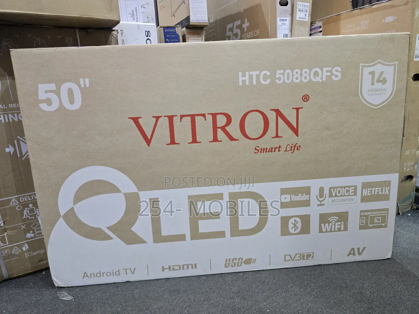 Vitron 43′′ Qled Smart Android Frameless Tv – 4300qfs