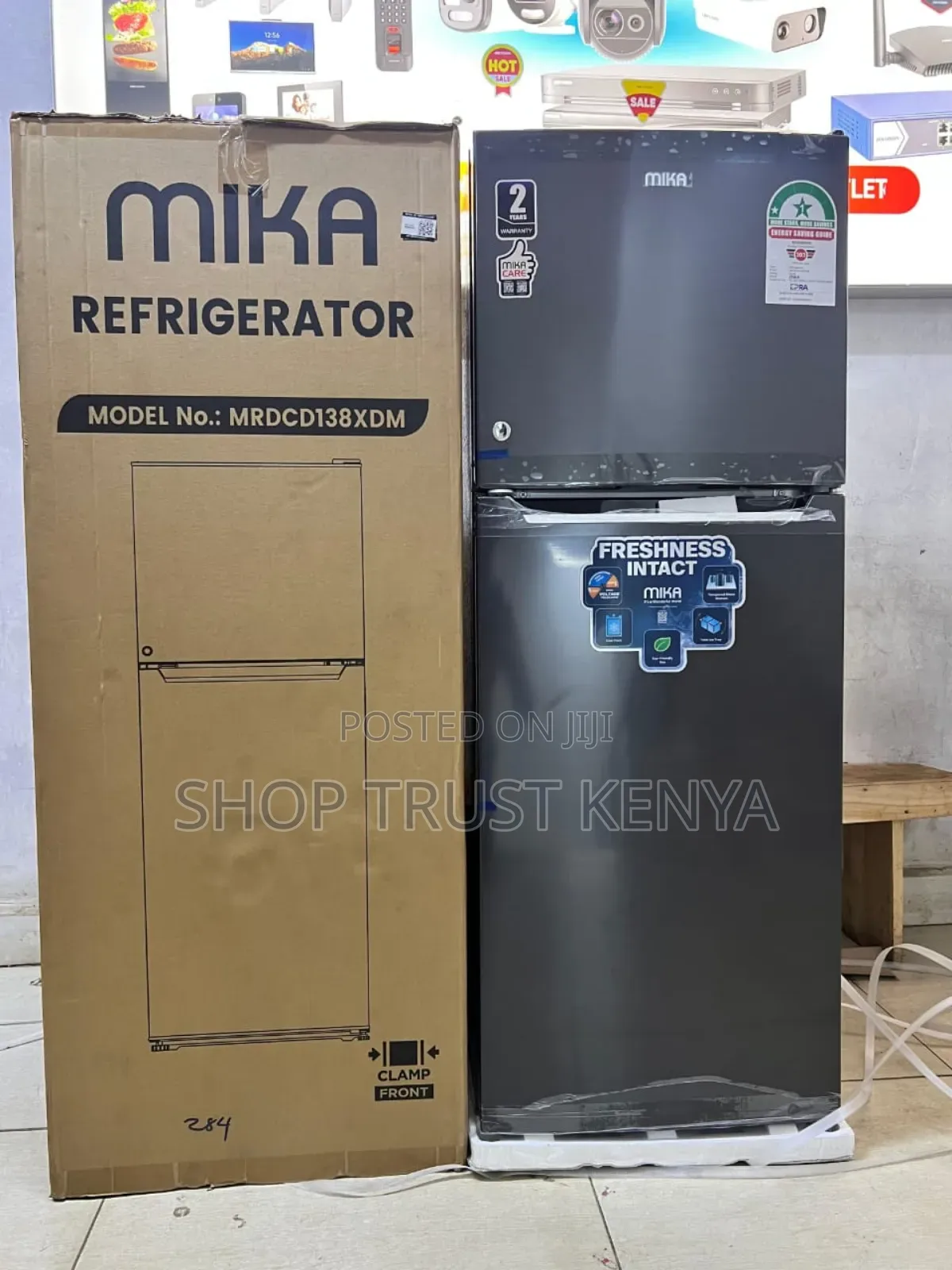 Mika 138l Double Door Refrigerator