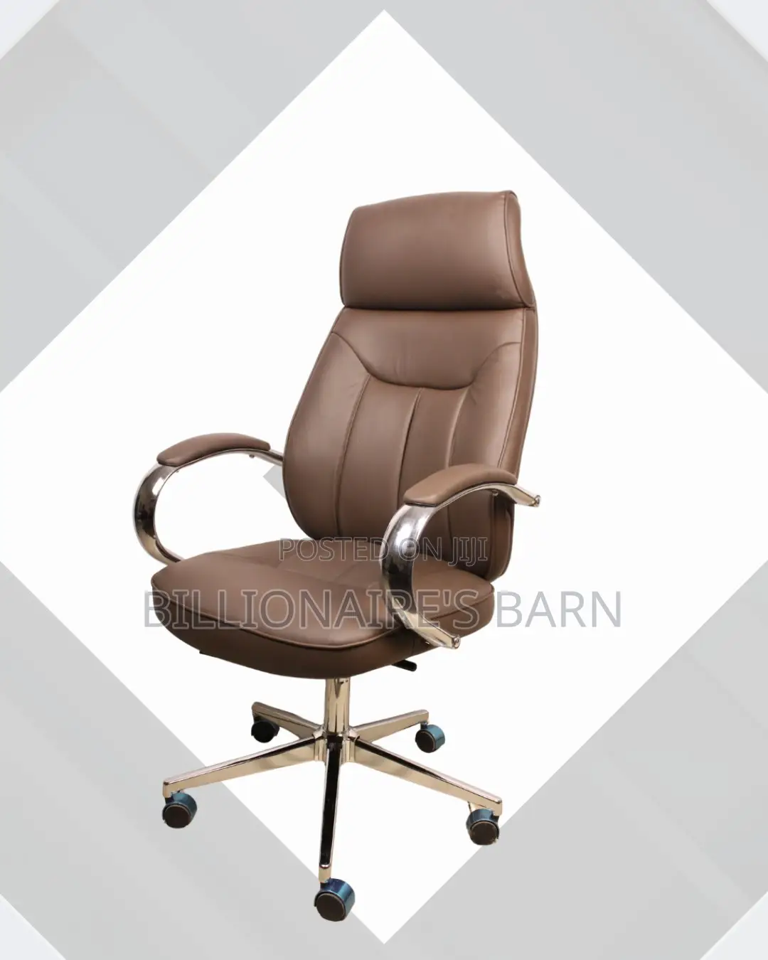 Durable Leather Brown Chair Office | Order Yours Today