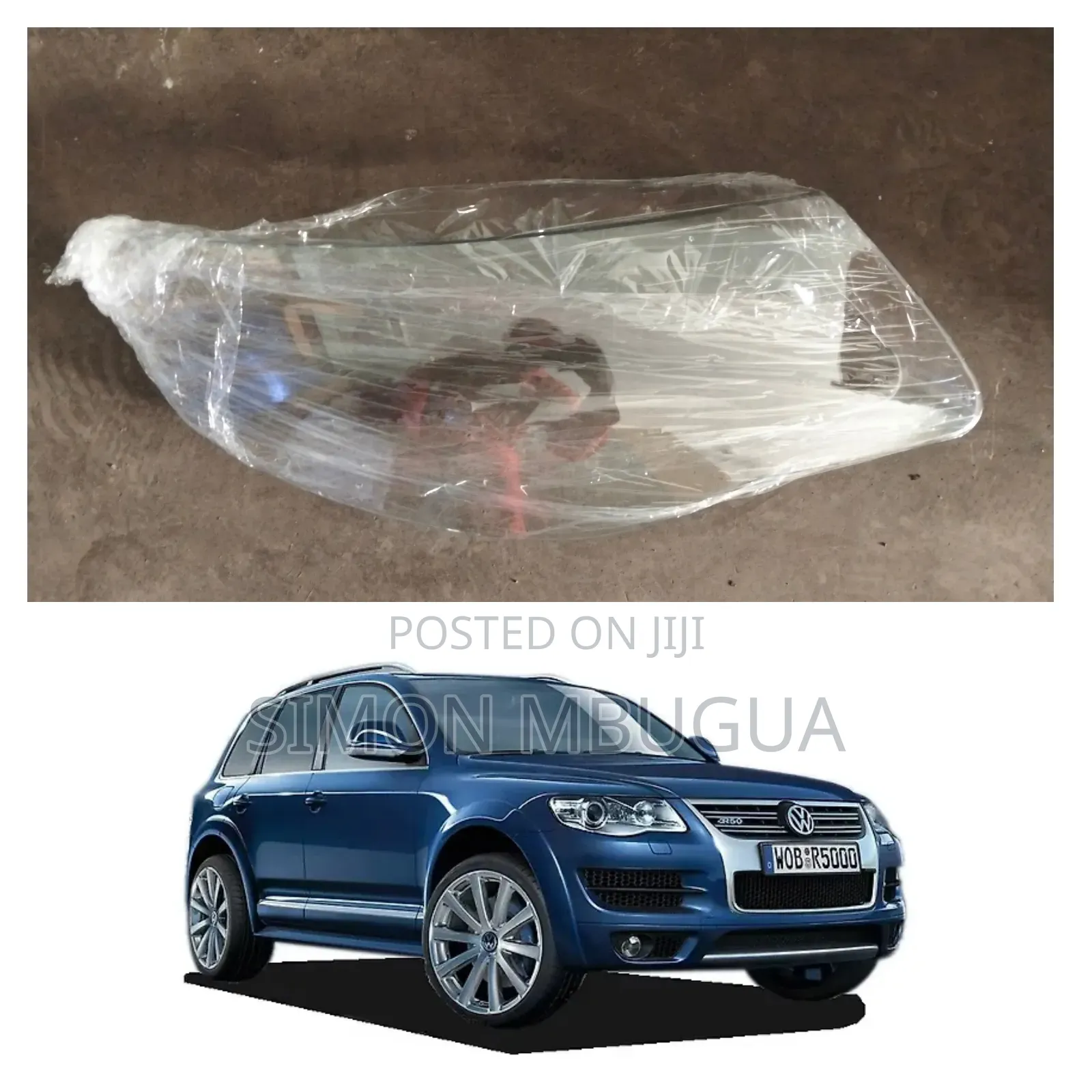 Volkswagen Touareg 2008 Headlight Lens