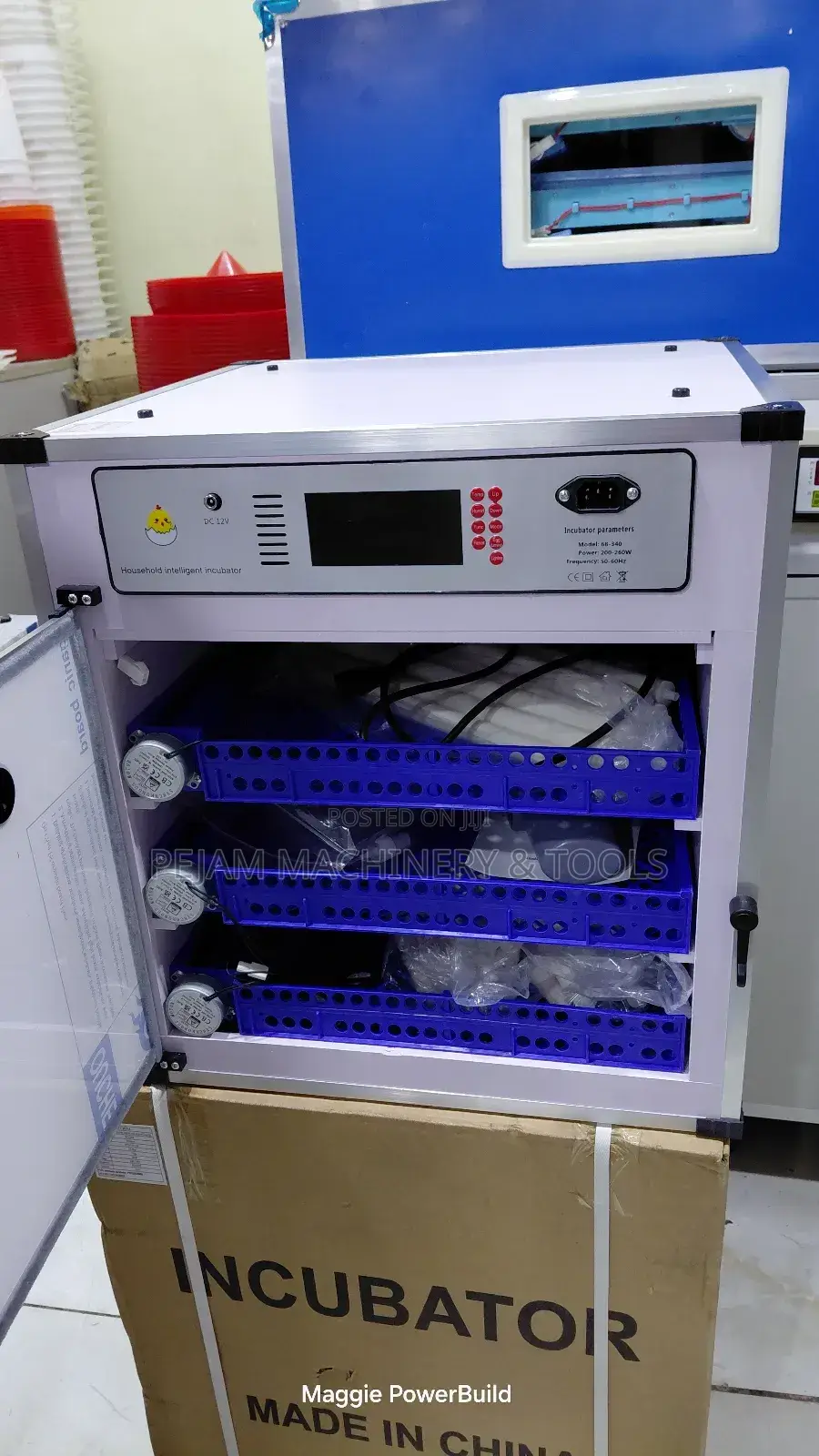204 Fully Automatic Egg Incubator Ac/Dc
