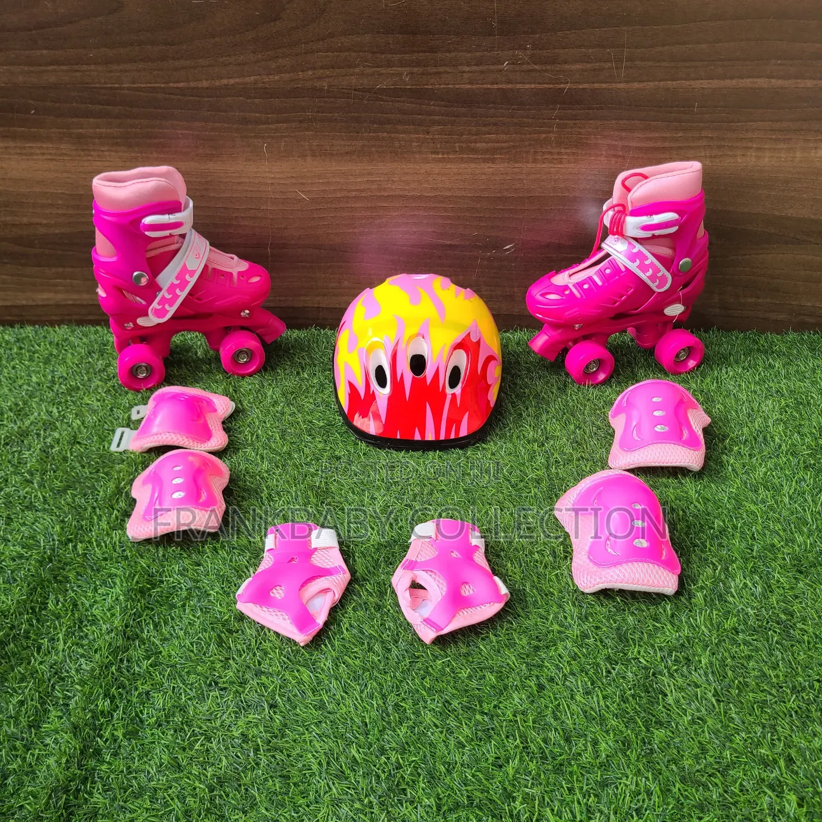 Girls Adjustable Quad Skates Package.