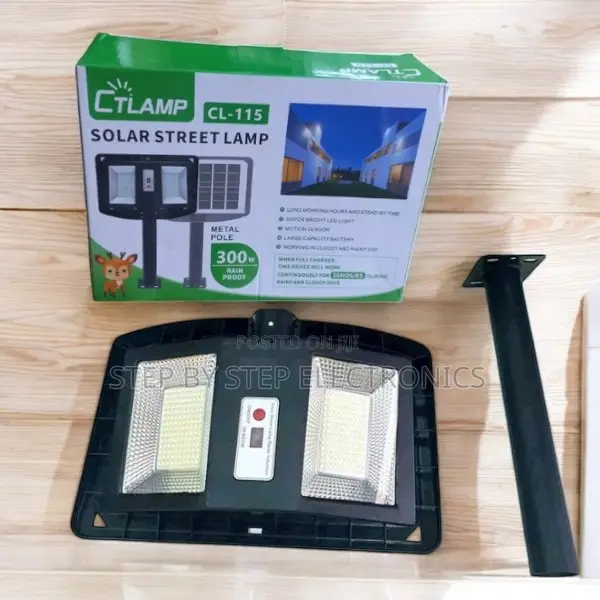 Ctlamp 300w Double-Sided Super Bright Solar Street Light Waterproof