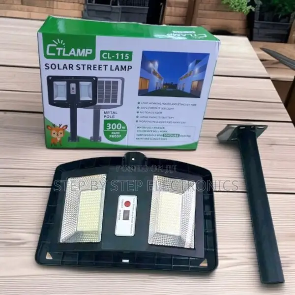 Ctlamp 300w Landscape Garden Solar Light With Motion Sensor Backup