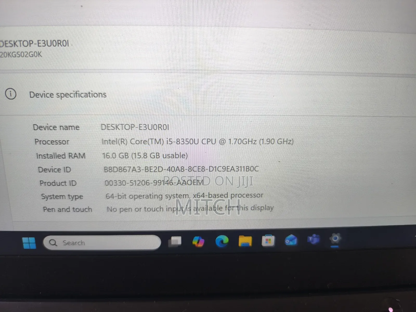 Laptop Lenovo ThinkPad T14 8GB Intel Core I7 SSD 512GB