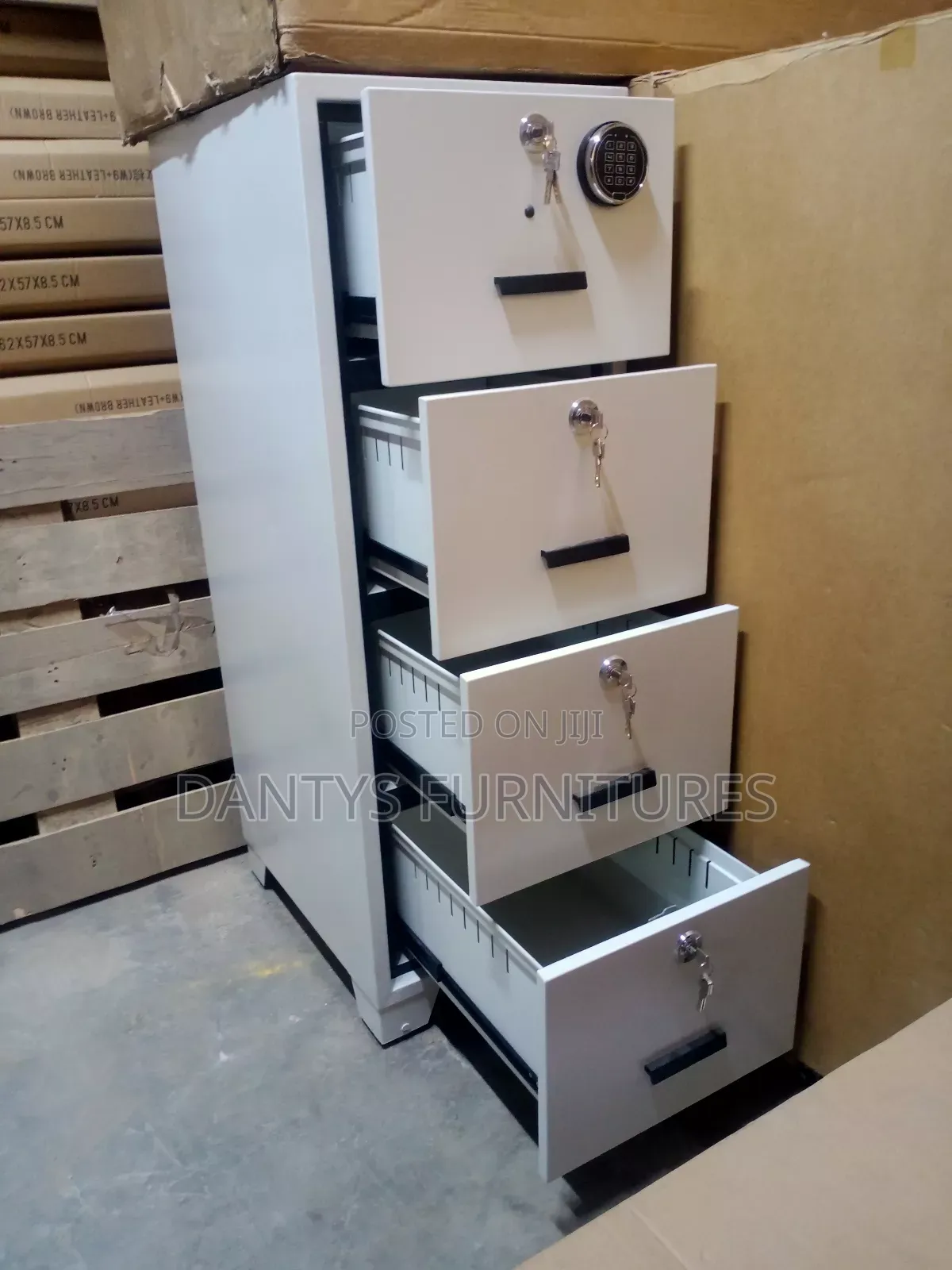 Fireproof Cabinet,Four Drawers Safe Cabinet