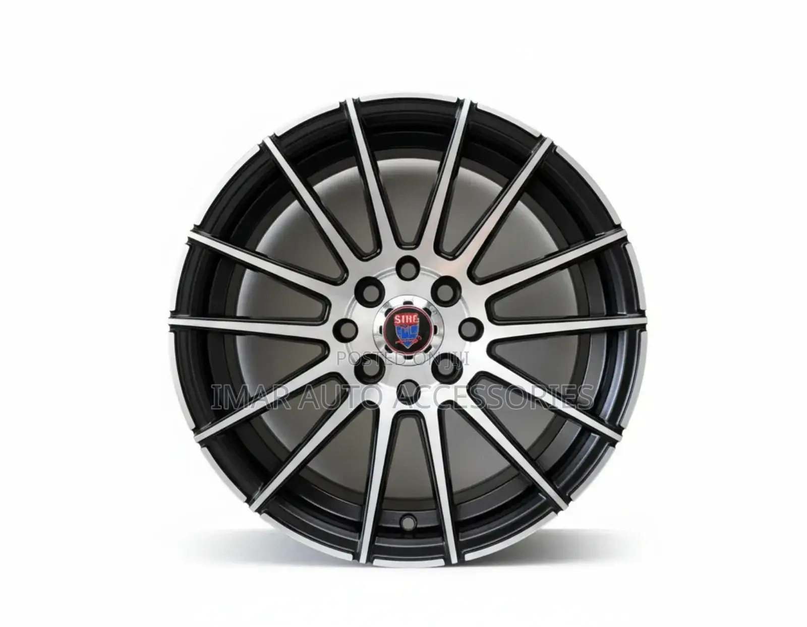14 Inch v-Shaped Silver Semi-Offset Rims | Stylish Durable