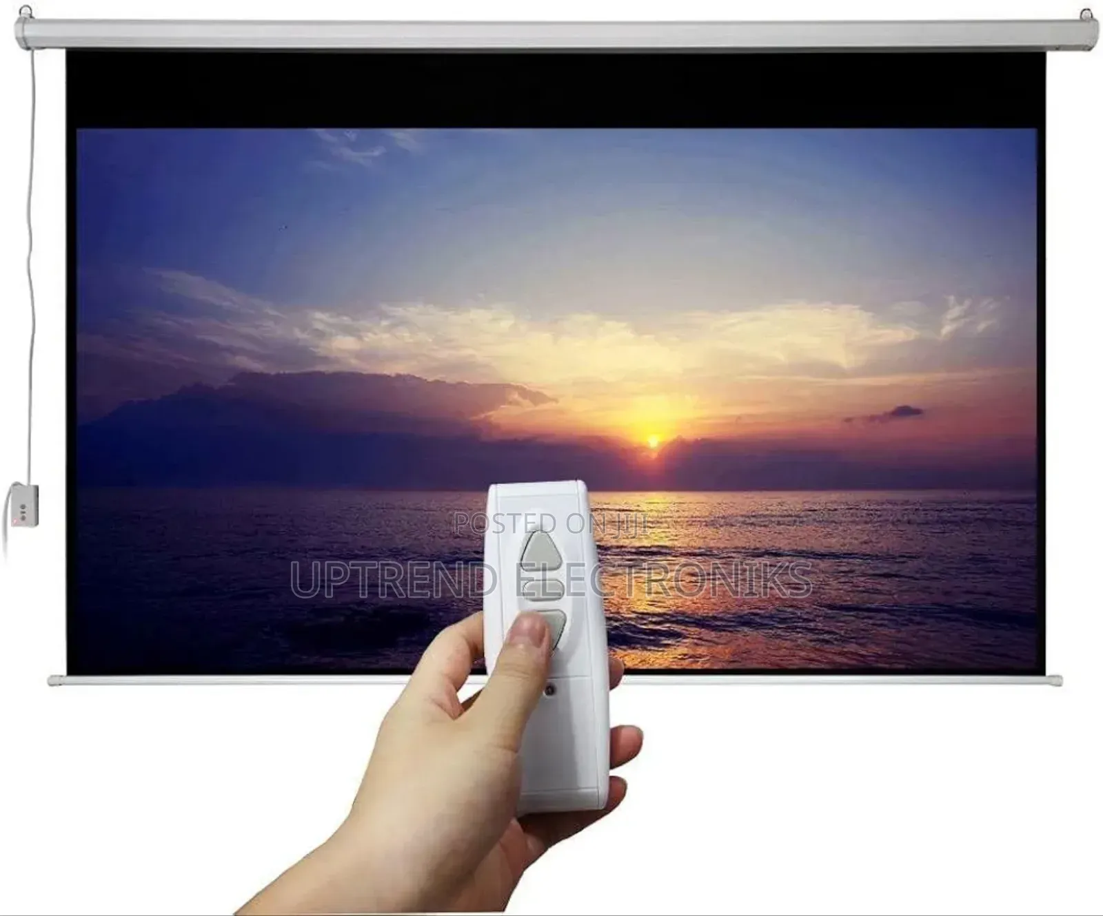 Motorized 180×180 Cm Screen – Premium Clarity With One-Touch Control