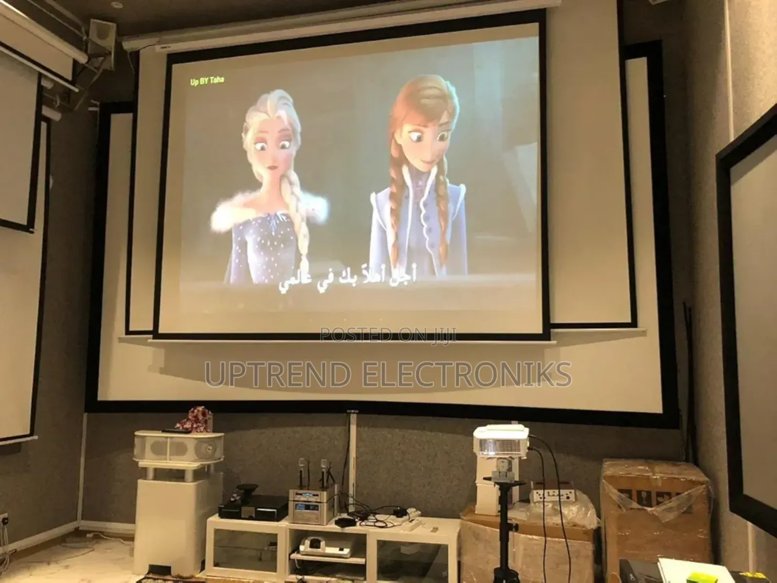 180×180 Cm Electric Projector Screen – Smooth, Silent Stylish 