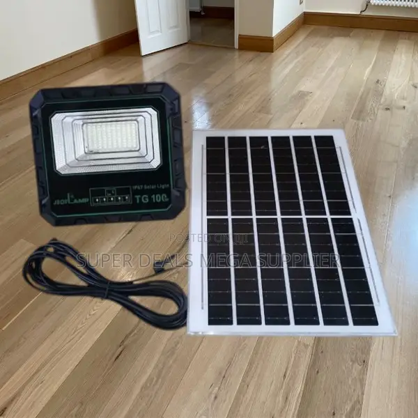 Jsot 100w Solar Flood Light With High Bright Leds and Light Sensor