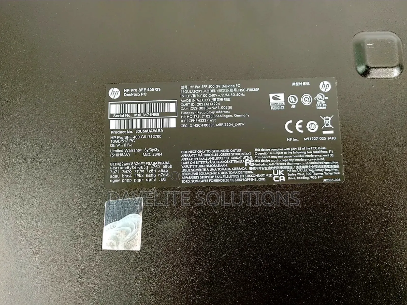 New Desktop Computer HP ProDesk 400 16GB Intel Core I7 SSD 512GB
