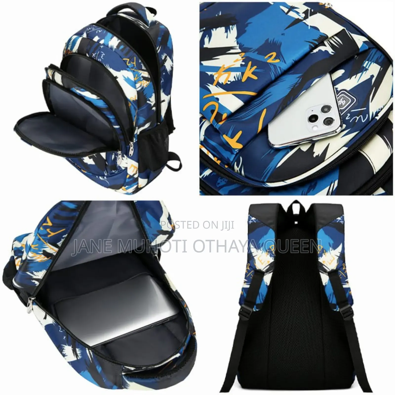 Geometric Pattern School Bags