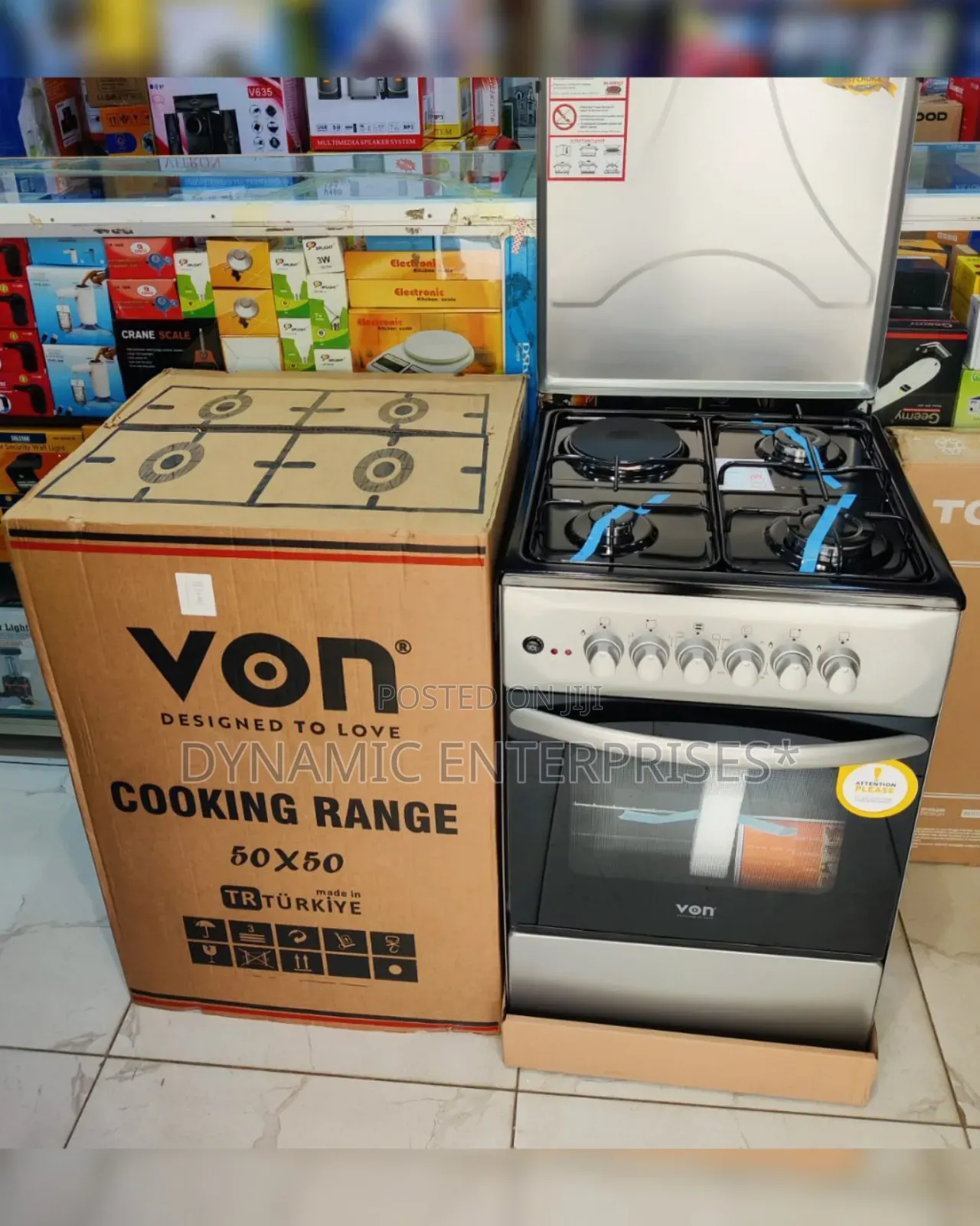 *Von Standing Cooker 3g+1e Electric Oven 50*50