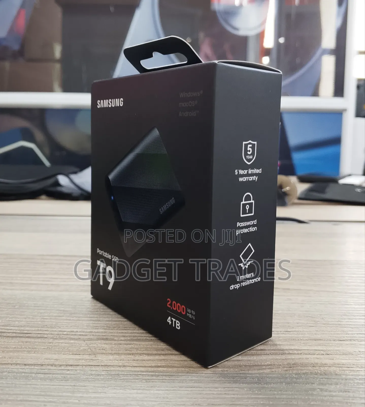 Samsung 4tb T9 Portable SSD (Black)