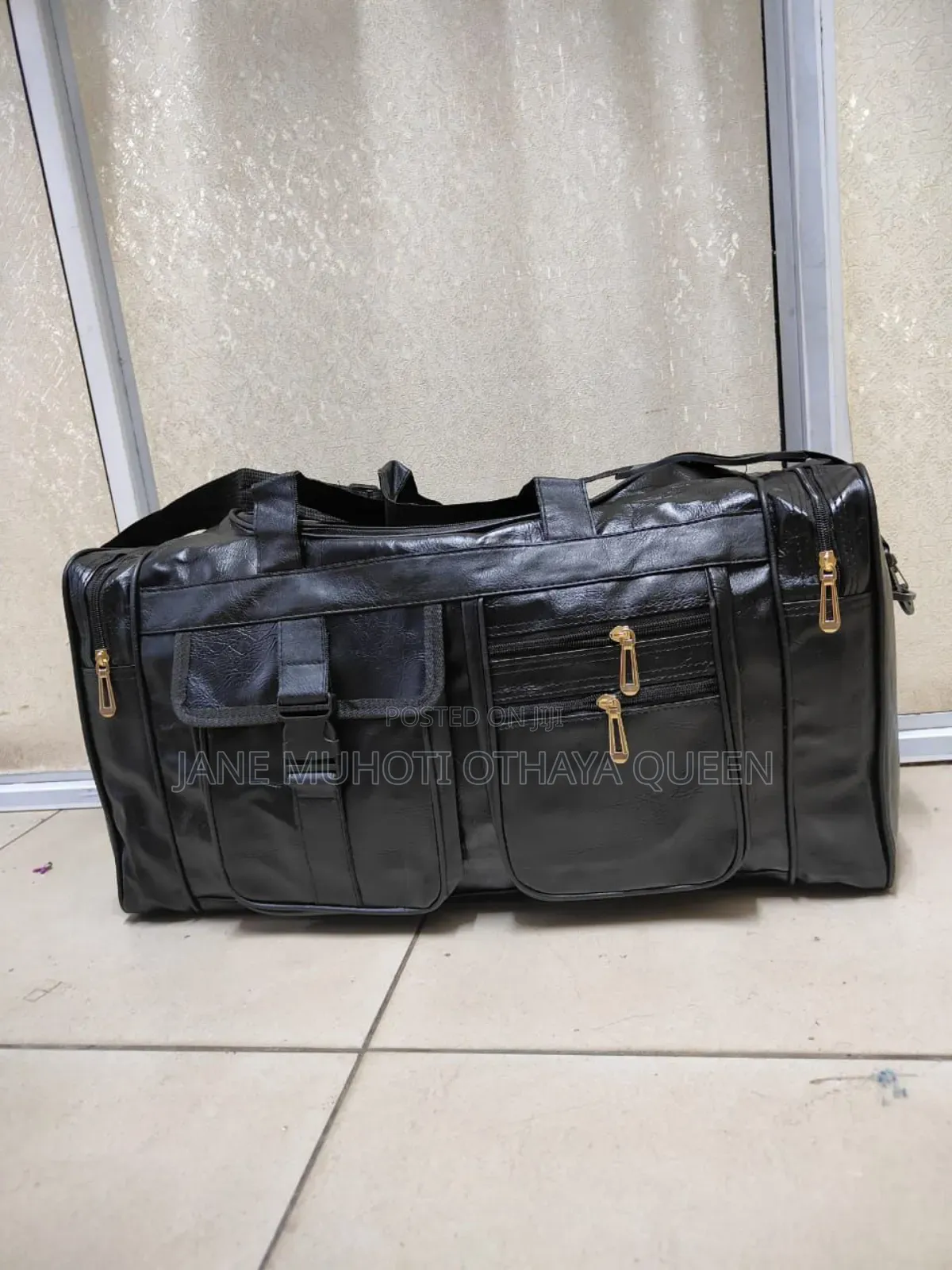 New in Pu Leather Travel Duffel Bag