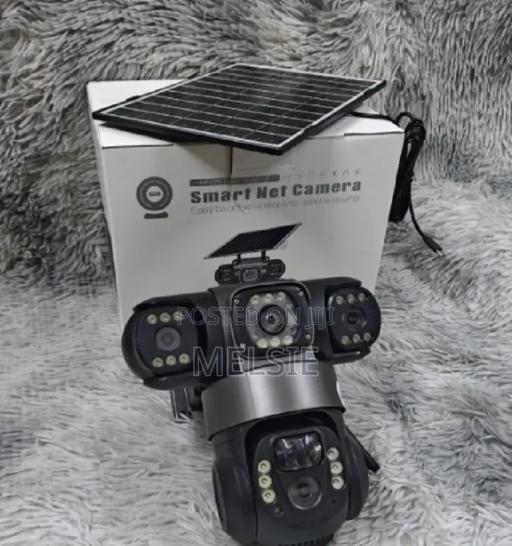 4g Triple Lens Solar PTZ Camera 4g Lte (Global Bands), Wifi Optional