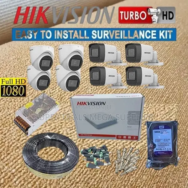 Maintenance Free Hikvision 8 1080p Hd CCTV Cameras Complete System Kit