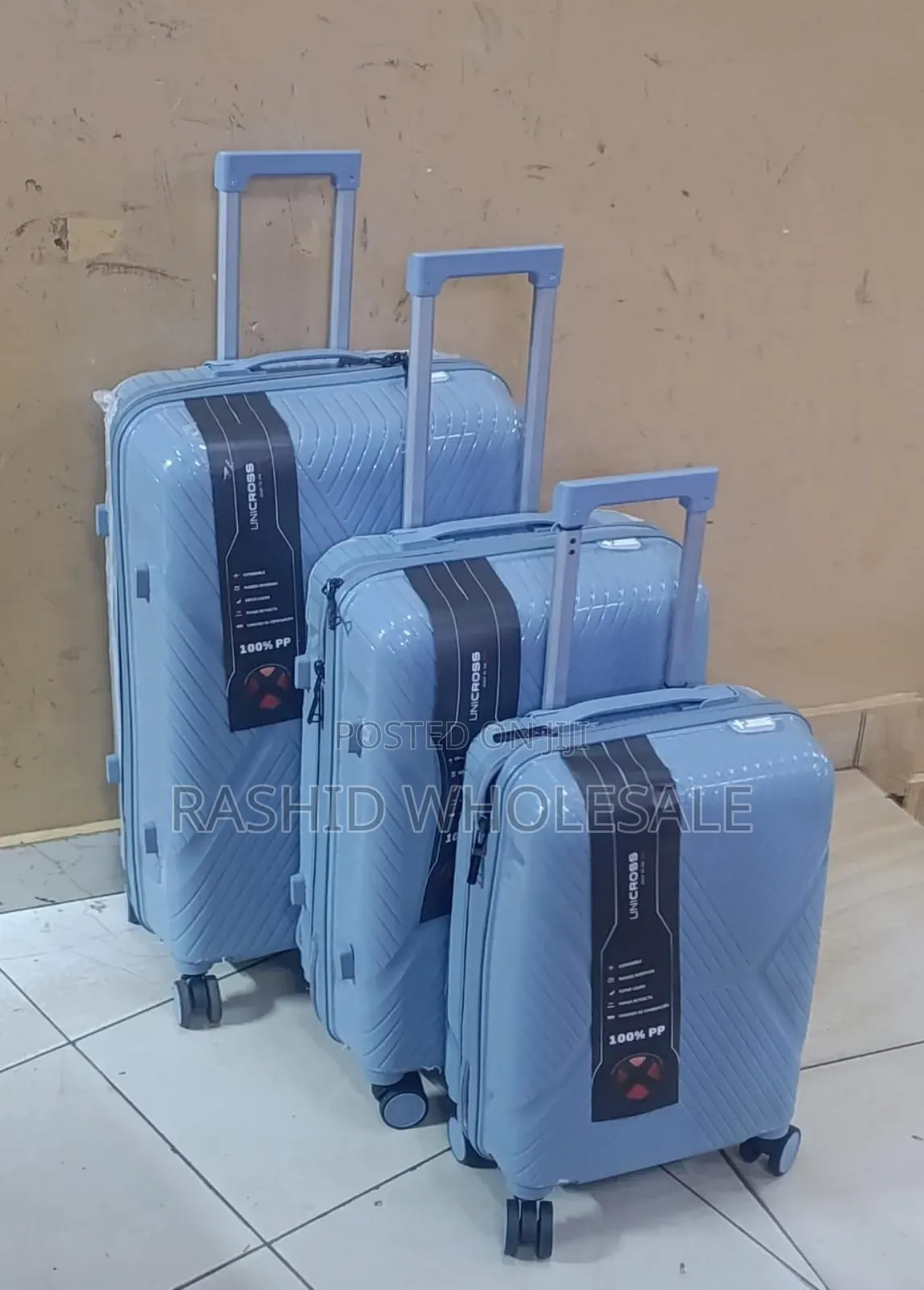 Travelling Suitcase 3in1 3pcs With Zipper. Size 3