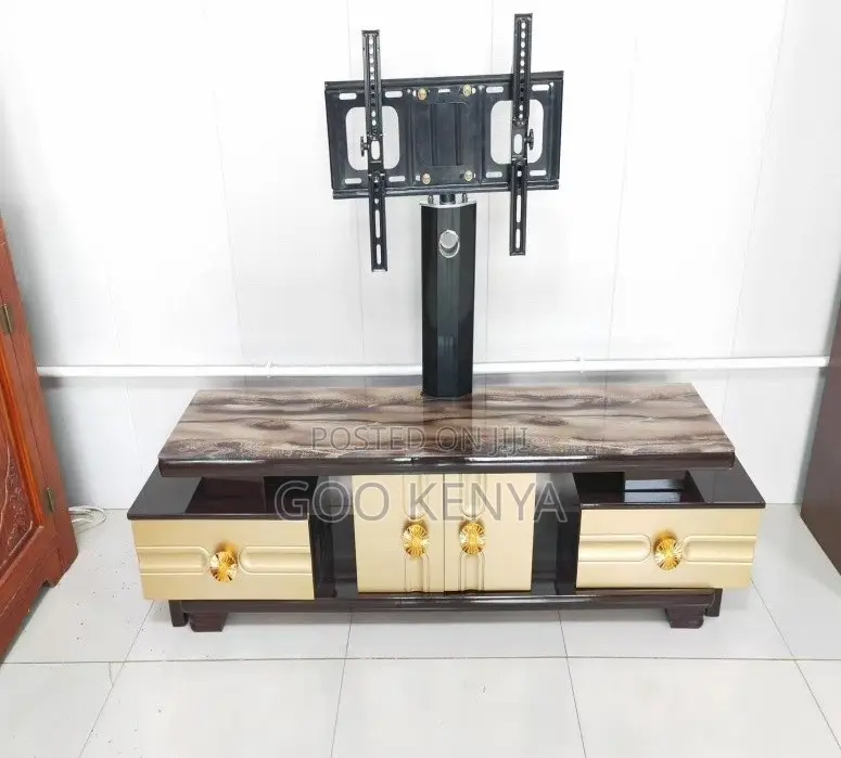 Home Tv Stand; Designer White High Gloss Tv Stand With Mount