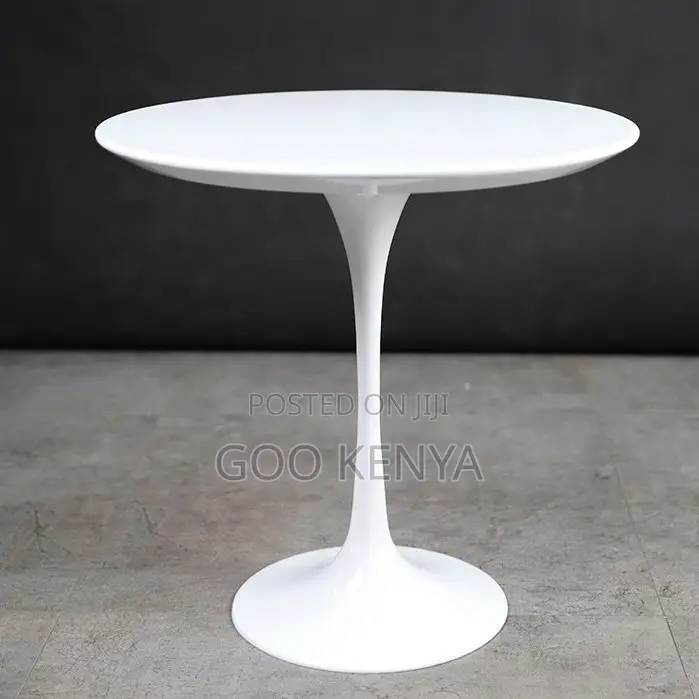 Home Table; High-End Marble Round Dining Table With Minimalist Base