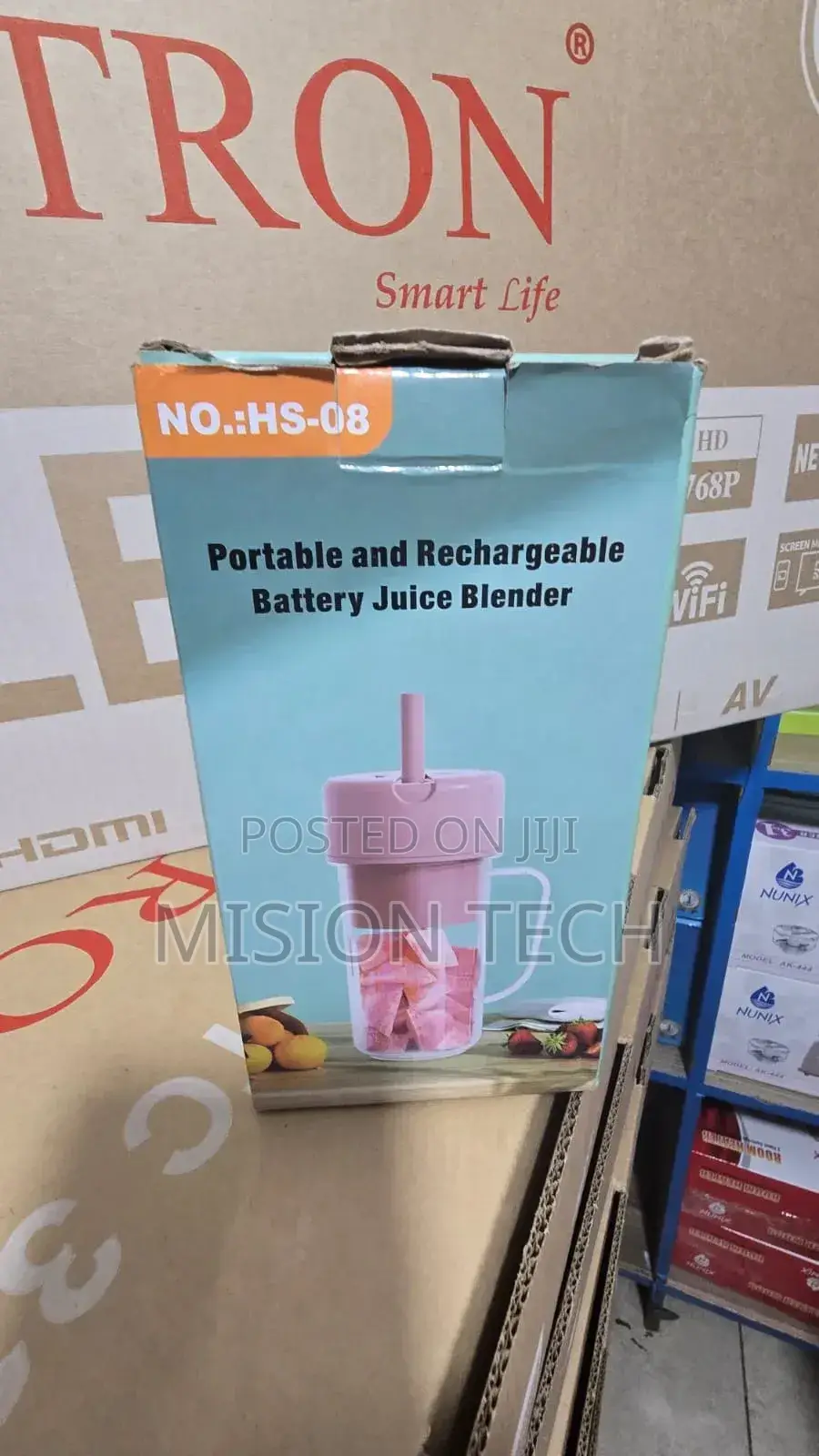 Portable and Rechargeable Battery Juice Blender, *