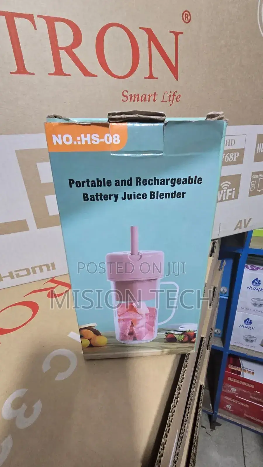 Portable and Rechargeable Battery Juice Blender, *
