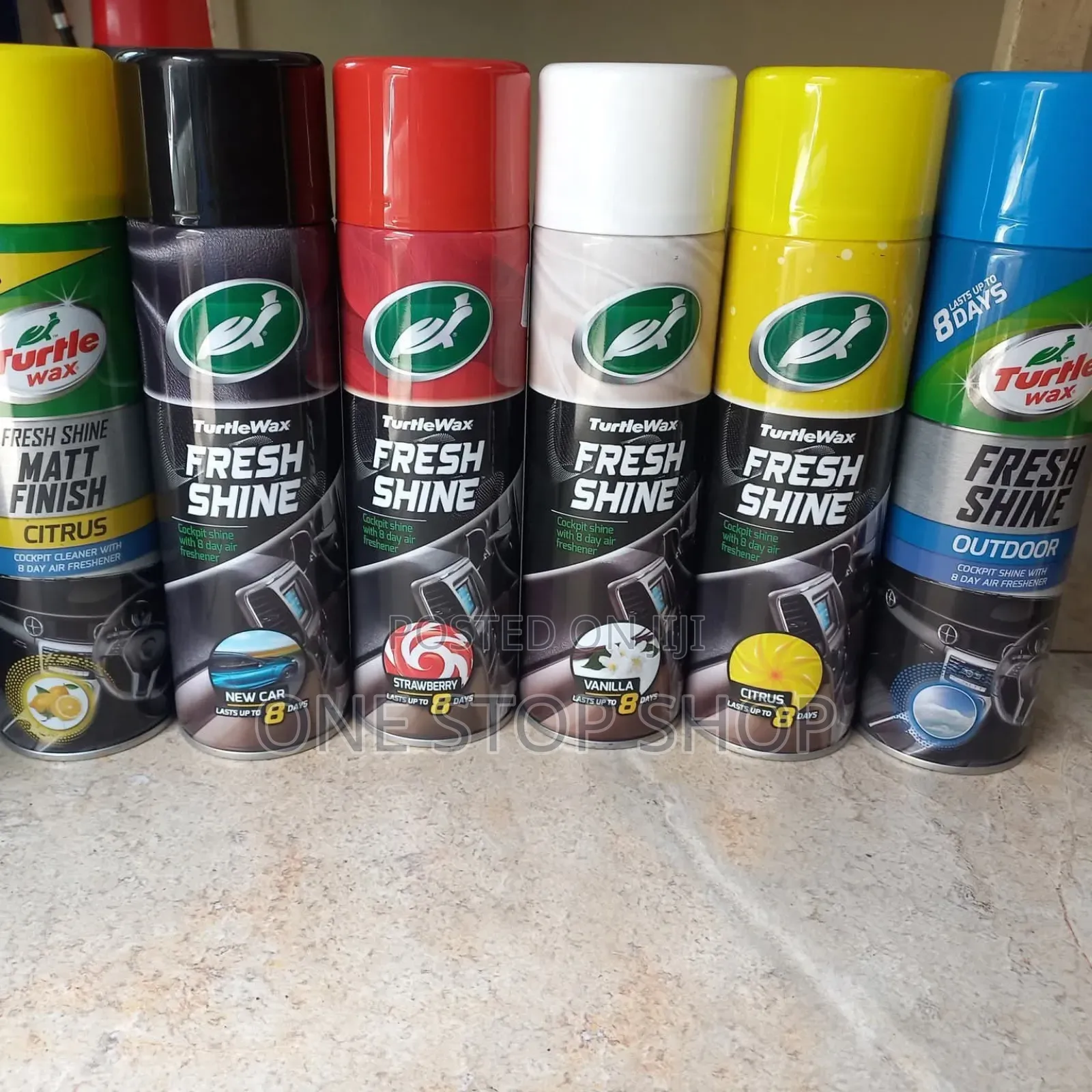 1pc Long Lasting Turtle Wax Dashboard Spray in Different Flavors