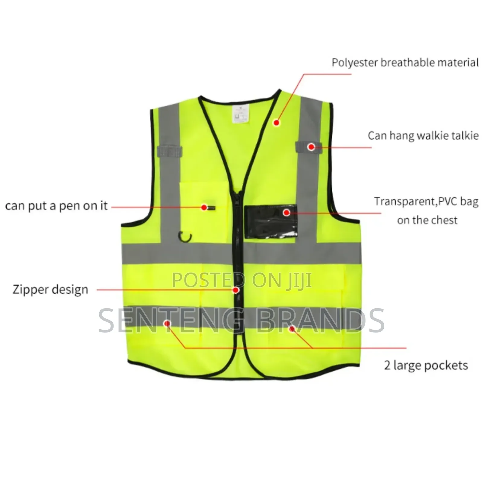 Reflective Vest With Pockets
