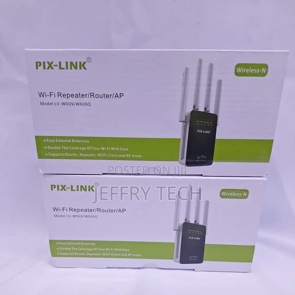 300mbps Pixlink 4 Antenna Wireless N Wifi Repeater Router, Ap Extende