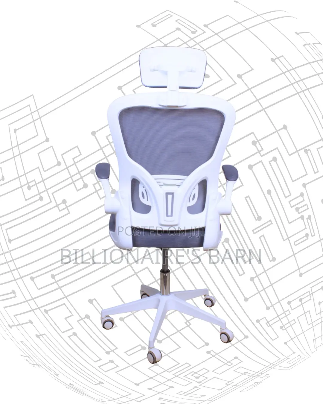 Stylish Office White Mesh | | Comfort Meets Style
