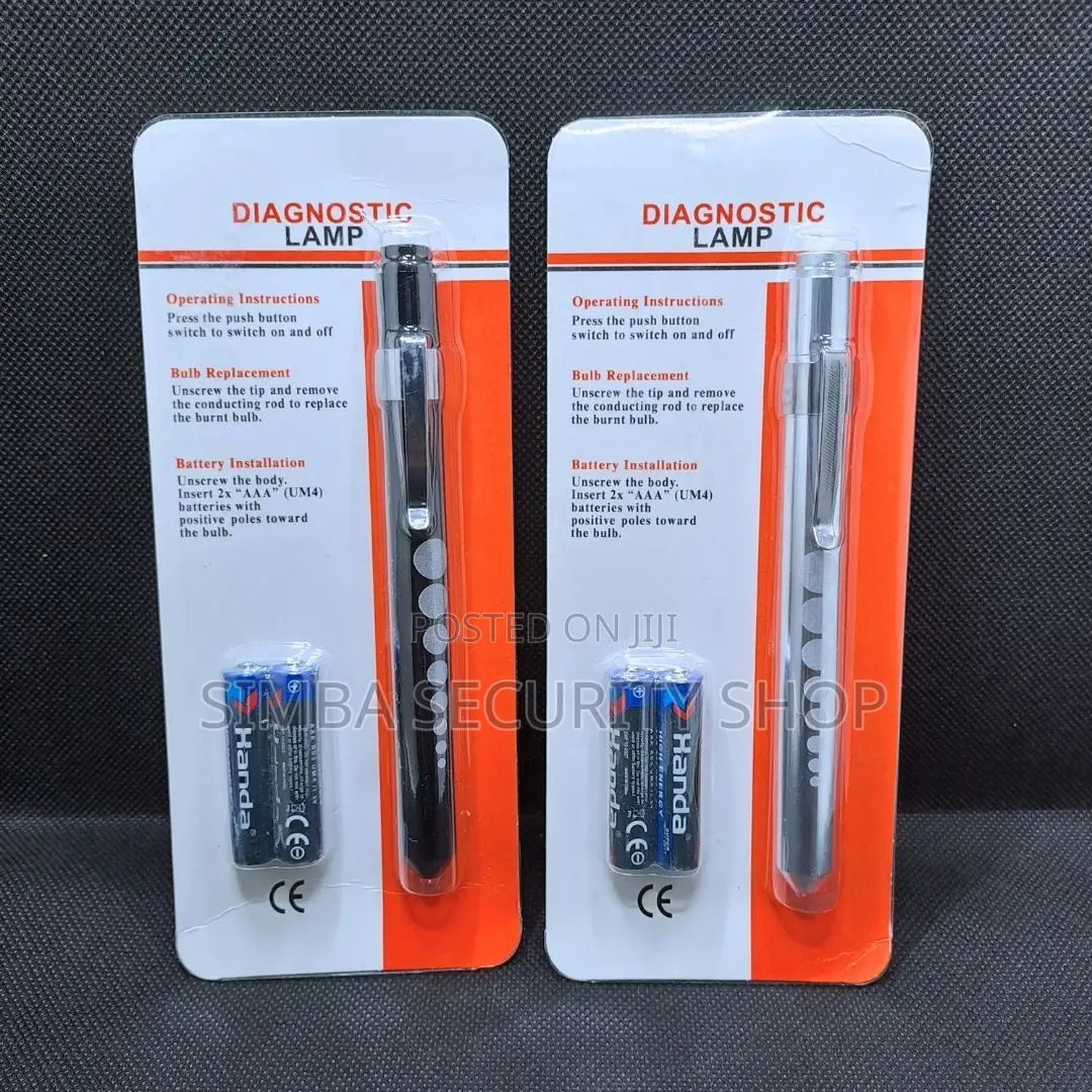 Led Medical Pen Torch With Batteries Pupil Gauge Doctor Nurse Light