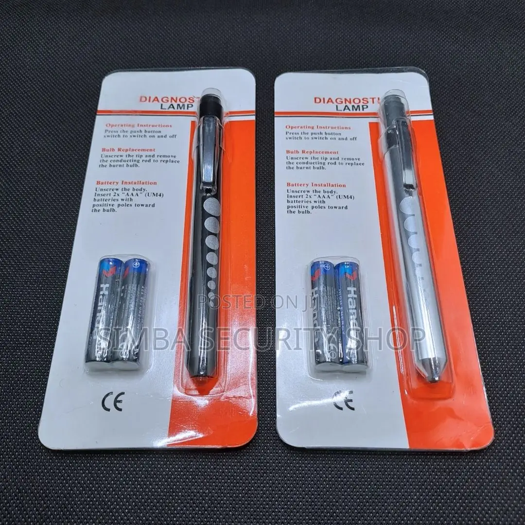 Led Medical Pen Torch With Batteries Pupil Gauge Doctor Nurse Light