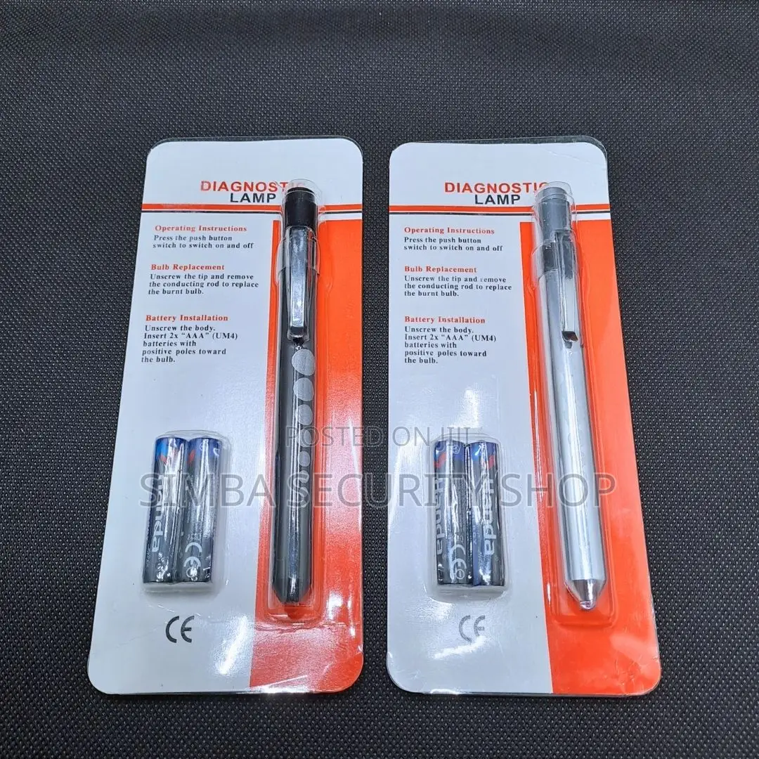 Led Medical Pen Torch With Batteries Pupil Gauge Doctor Nurse Light