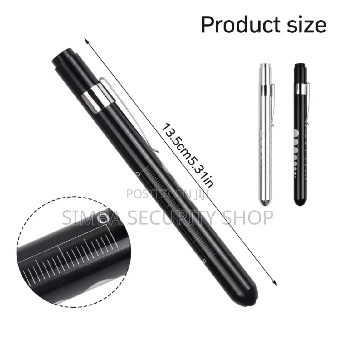 Led Medical Pen Torch With Batteries Pupil Gauge Doctor Nurse Light