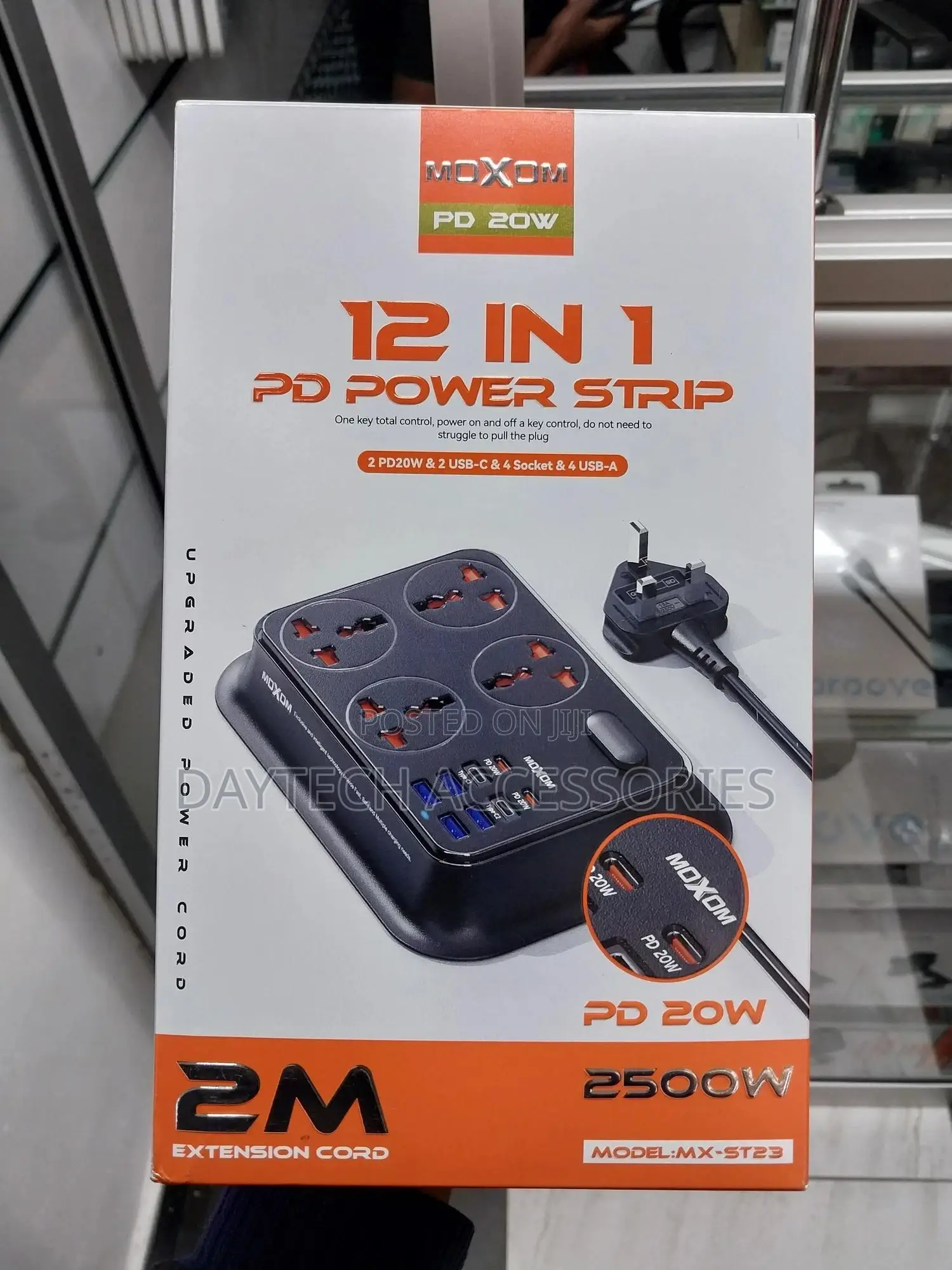 Moxom Mx-St23 12-in-1 Pd Power Strip Extension.